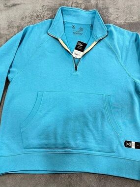 Xersion Quarter-Zip Pullover in Blue Large NWT